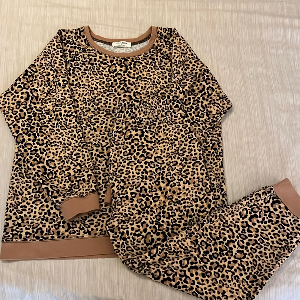 Leopard Top & Jogger Set